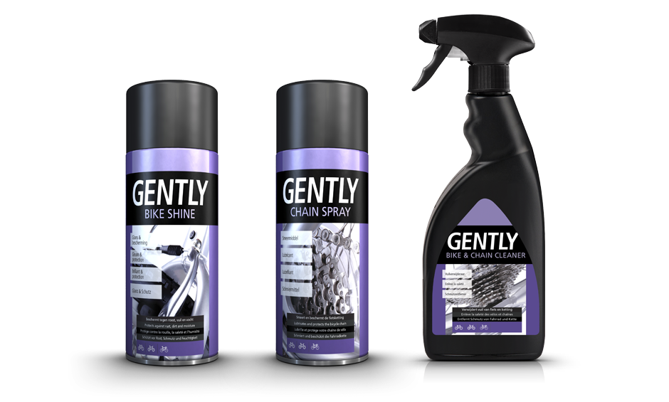 Gently Producten: Bike Shine, Chain Spray, Bike & Chain Cleaner